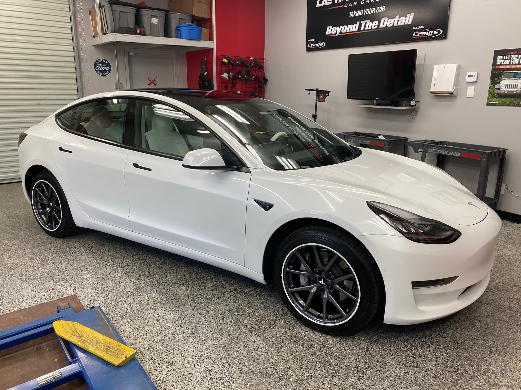 Tesla precision detail at The Recon Pros Huntington Beach