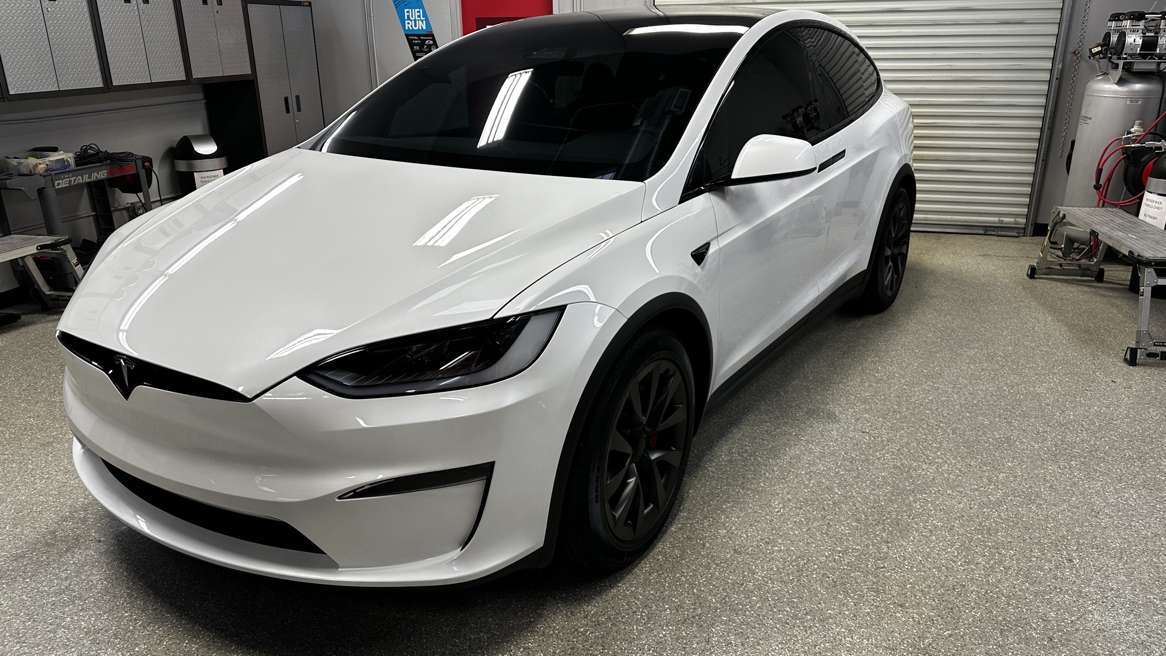 Tesla paint correction and Revivify self-healing coating install in Huntington Beach