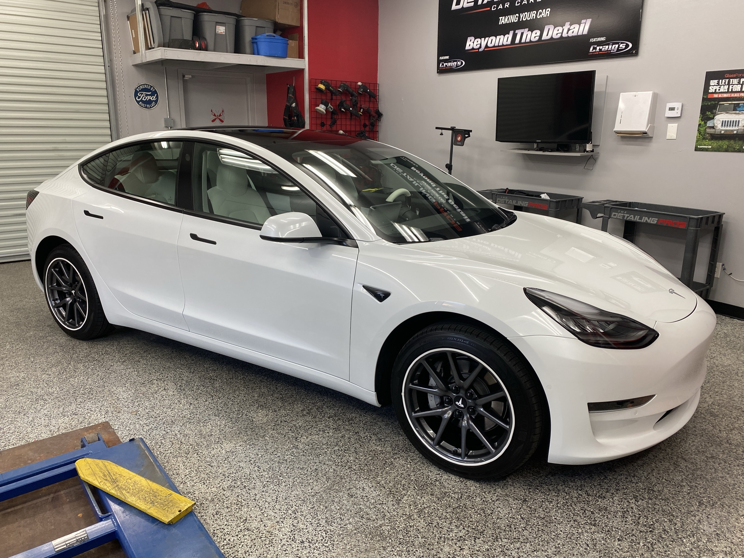 Tesla precision detail at The Recon Pros Huntington Beach
